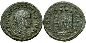 1 Follis /  AE3 Roman Empire (27BC-395) Bronze Constantius II (317 - 361)