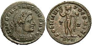 1 Follis /  AE3 Roman Empire (27BC-395) Bronze Constantine I (272 - 337)