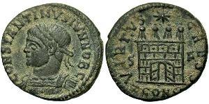 1 Follis /  AE3 Roman Empire (27BC-395) Bronze Constantius II (317 - 361)