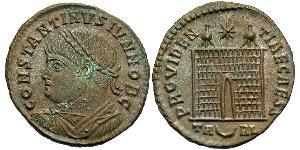1 Follis /  AE3 Roman Empire (27BC-395) Bronze Constantine I (272 - 337)
