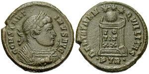 1 Follis /  AE3 Roman Empire (27BC-395) Bronze Constantine I (272 - 337)