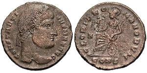 1 Follis /  AE3 Roman Empire (27BC-395) Bronze Constantine I (272 - 337)