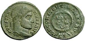 1 Follis /  AE3 Roman Empire (27BC-395) Bronze Constantine I (272 - 337)