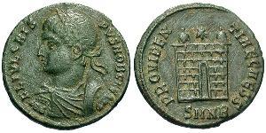 1 Follis /  AE3 Roman Empire (27BC-395) Bronze Crispus (305 - 326)