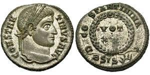 1 Follis /  AE3 Roman Empire (27BC-395) Bronze Constantine I (272 - 337)