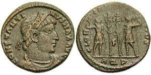 1 Follis /  AE3 Roman Empire (27BC-395) Bronze Constantine I (272 - 337)