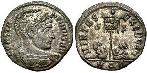 1 Follis /  AE3 Roman Empire (27BC-395) Bronze Constantine I (272 - 337)