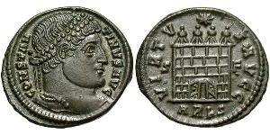 1 Follis /  AE3 Roman Empire (27BC-395) Bronze Constantine I (272 - 337)