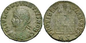 1 Follis /  AE3 Roman Empire (27BC-395) Bronze Constantius II (317 - 361)