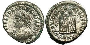1 Follis /  AE3 Roman Empire (27BC-395) Bronze Constantius II (317 - 361)