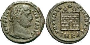 1 Follis /  AE3 Roman Empire (27BC-395) Bronze Constantine I (272 - 337)