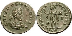 1 Follis /  AE3 Roman Empire (27BC-395) Bronze Crispus (305 - 326)