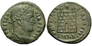 1 Follis /  AE3 Roman Empire (27BC-395) Bronze Constantine I (272 - 337)