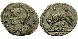 1 Follis /  AE3 Roman Empire (27BC-395) Bronze Constantine I (272 - 337)