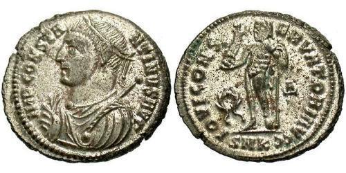 1 Follis /  AE3 Roman Empire (27BC-395) Bronze Constantine I (272 - 337)
