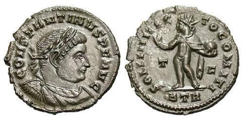 1 Follis /  AE3 Roman Empire (27BC-395) Bronze Constantine I (272 - 337)