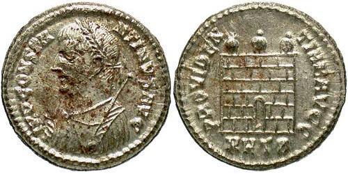 1 Follis /  AE3 Roman Empire (27BC-395) Bronze Constantine I (272 - 337)
