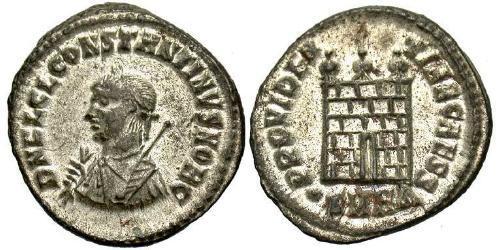 1 Follis /  AE3 Roman Empire (27BC-395) Bronze Constantius II (317 - 361)