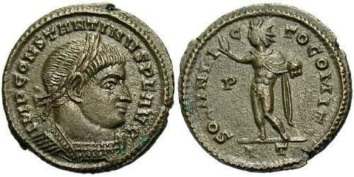 1 Follis /  AE3 Roman Empire (27BC-395) Bronze Constantine I (272 - 337)
