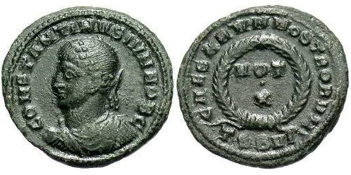 1 Follis /  AE3 Roman Empire (27BC-395) Bronze Constantius II (317 - 361)