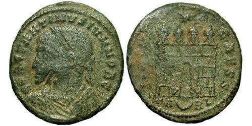 1 Follis /  AE3 Roman Empire (27BC-395) Bronze Constantius II (317 - 361)