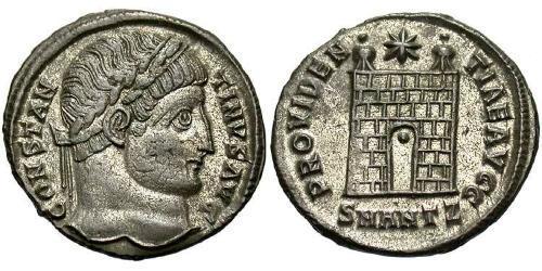 1 Follis /  AE3 Roman Empire (27BC-395) Bronze Constantine I (272 - 337)