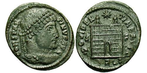 1 Follis /  AE3 Roman Empire (27BC-395) Bronze Constantine I (272 - 337)