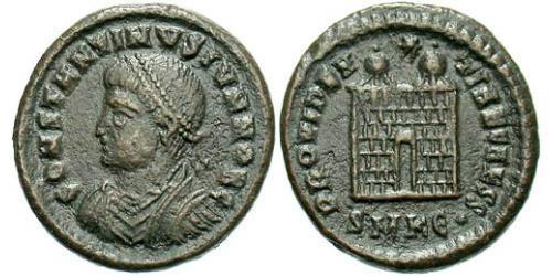 1 Follis /  AE3 Roman Empire (27BC-395) Bronze Constantine I (272 - 337)