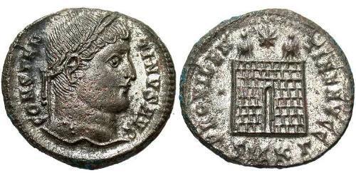 1 Follis /  AE3 Roman Empire (27BC-395) Bronze Constantine I (272 - 337)