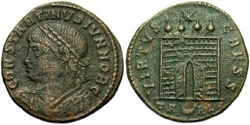 1 Follis /  AE3 Roman Empire (27BC-395) Bronze Constantius II (317 - 361)