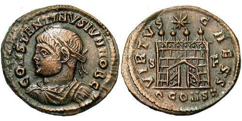 1 Follis /  AE3 Roman Empire (27BC-395) Bronze Constantius II (317 - 361)