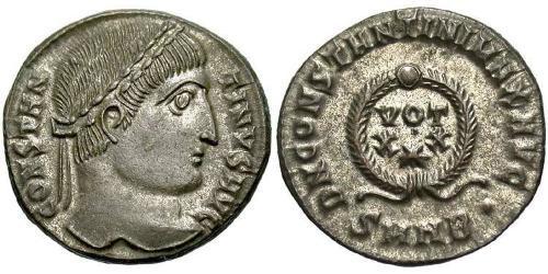 1 Follis /  AE3 Roman Empire (27BC-395) Bronze Constantine I (272 - 337)