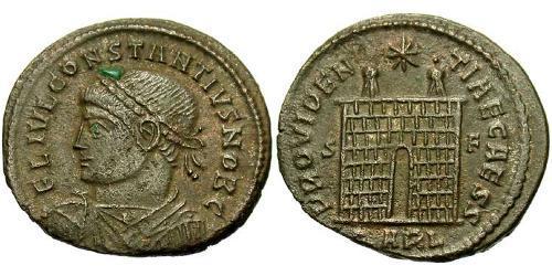 1 Follis /  AE3 Roman Empire (27BC-395) Bronze Constantius II (317 - 361)