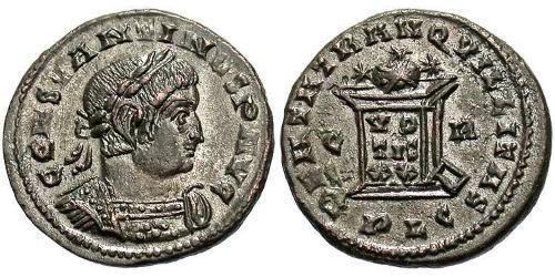 1 Follis /  AE3 Roman Empire (27BC-395) Bronze Constantine I (272 - 337)