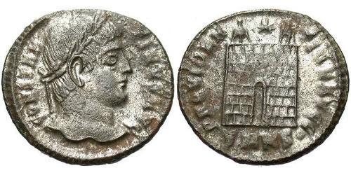 1 Follis /  AE3 Roman Empire (27BC-395) Bronze Constantine I (272 - 337)