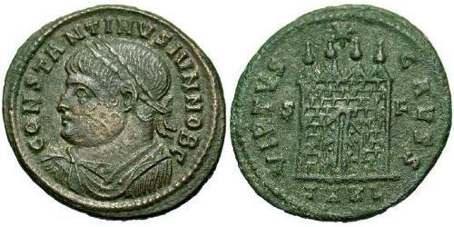 1 Follis /  AE3 Roman Empire (27BC-395) Bronze Constantius II (317 - 361)