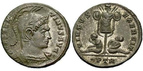 1 Follis /  AE3 Roman Empire (27BC-395) Bronze Constantine I (272 - 337)