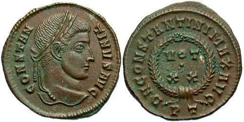 1 Follis /  AE3 Roman Empire (27BC-395) Bronze Constantine I (272 - 337)