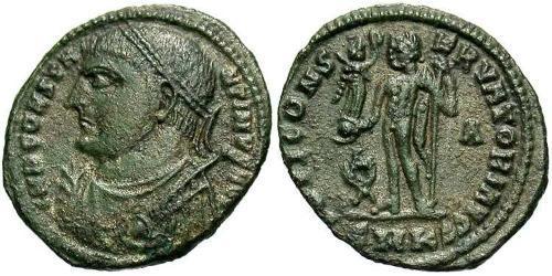 1 Follis /  AE3 Roman Empire (27BC-395) Bronze Constantine I (272 - 337)