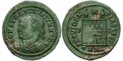 1 Follis /  AE3 Roman Empire (27BC-395) Bronze Constantius II (317 - 361)