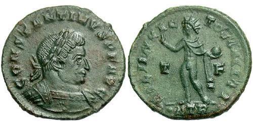 1 Follis /  AE3 Roman Empire (27BC-395) Bronze Constantine I (272 - 337)