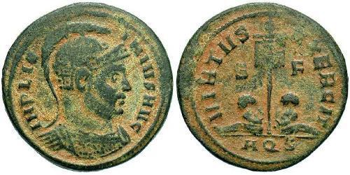 1 Follis /  AE3 Roman Empire (27BC-395) Bronze Licinius I (265-324)