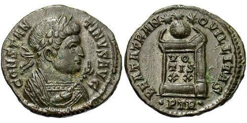 1 Follis /  AE3 Roman Empire (27BC-395) Bronze Constantine I (272 - 337)
