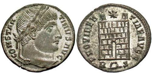 1 Follis /  AE3 Roman Empire (27BC-395) Bronze Constantine I (272 - 337)
