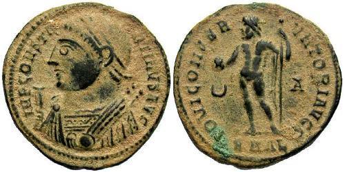 1 Follis /  AE3 Roman Empire (27BC-395) Bronze Constantine I (272 - 337)