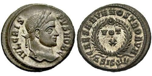 1 Follis /  AE3 Roman Empire (27BC-395) Bronze Crispus (305 - 326)