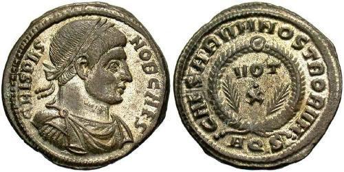 1 Follis /  AE3 Roman Empire (27BC-395) Bronze Crispus (305 - 326)