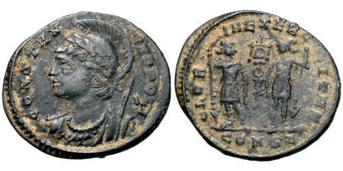 1 Follis /  AE3 Roman Empire (27BC-395) Bronze Constantine I (272 - 337)