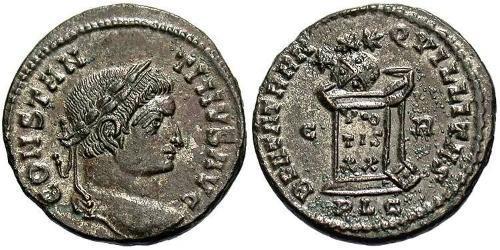 1 Follis /  AE3 Roman Empire (27BC-395) Bronze Constantine I (272 - 337)