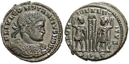 1 Follis /  AE3 Roman Empire (27BC-395) Bronze Constantius II (317 - 361)